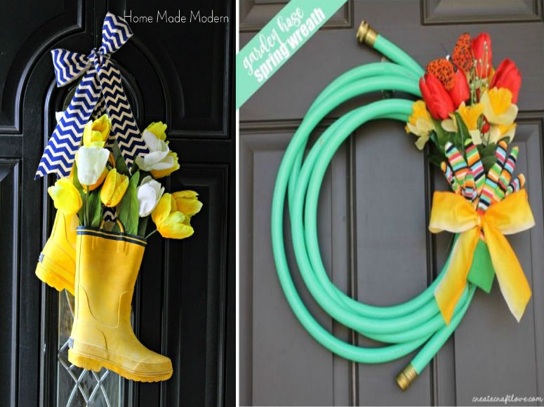 45 Unforgettable DIY Front Door Spring & Easter Wreaths